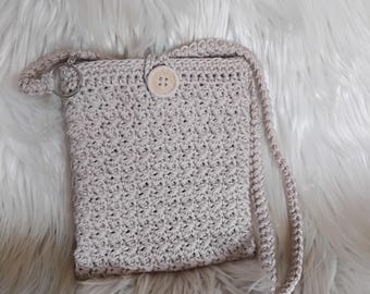 Bolso para el móvil, bolso de hombro, bolso cruzado, bolso de ganchillo para el móvil, bolso de estilo boho para festivales