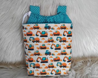 Bolsa para manillar para niños, bolsa para manillar para niños, bolsa para patinete, bolsa para triciclo, bolsa para bicicleta de equilibrio para niños, bolsa para bicicleta de equilibrio para niños, excavadora