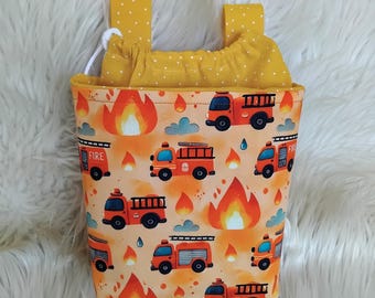 Bolsa para manillar para niños, bolsa para manillar para niños, bolsa para patinete, bolsa para triciclo, bolsa para bicicleta de equilibrio para niños, bolsa para bicicleta de equilibrio para niños, bomberos