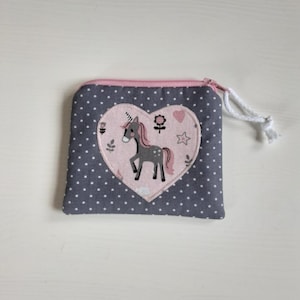 Mini Geldbeutel, Geldbeutel Kinder, Geldbeutel Einhorn, Geldbörse für Mädchen, Geldbörse für Kinder