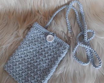 Bolso para el móvil, bolso de hombro, bolso cruzado, bolso de ganchillo para el móvil, bolso de estilo boho para festivales