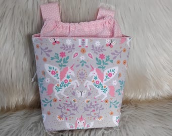 Bolsa para manillar de niña, bolsa para manillar de unicornio, bolsa para bicicleta de equilibrio de niña, bolsa para triciclo, bolsa para patinete, bolsa para bicicleta de ruedas, bolsa para bicicleta de equilibrio de unicornio