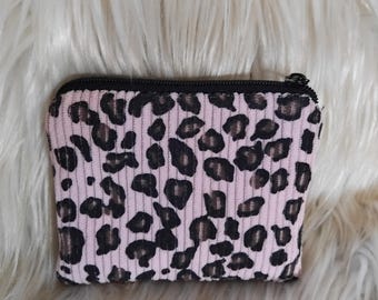 Mini cartera, cartera infantil, cartera para niñas, cartera pequeña, cartera pequeña para niñas, cartera con estampado de leopardo