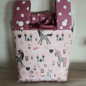 Lenkertasche Mädchen, Lenkertasche Einhorn, Puppenwagentasche, Dreiradtasche, Rollertasche, Lenkertasche Bild 2