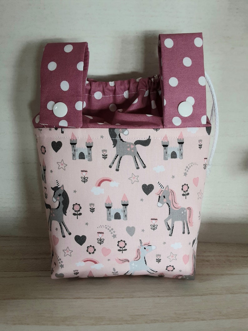 Lenkertasche Mädchen, Lenkertasche Einhorn, Puppenwagentasche, Dreiradtasche, Rollertasche, Lenkertasche Bild 2