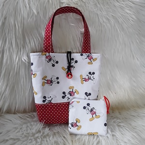 Kindertasche, Kita Tasche, Shopping Bag, Kindertasche und Geldbörse, Einkaufstasche, Mädchen Tasche, Stofftasche, Kindertasche 2er Set