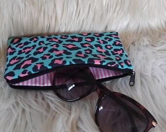Estuche para gafas, estuche para gafas de sol, funda para gafas, estuche para gafas de lectura, estuche para gafas con estampado de leopardo
