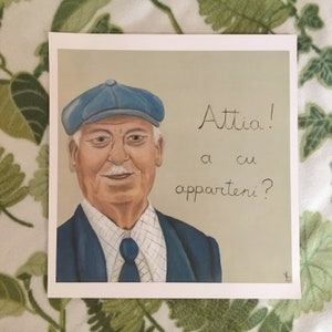 Print pictorial tribute to Sicily: "Attia! to which do you belong"?