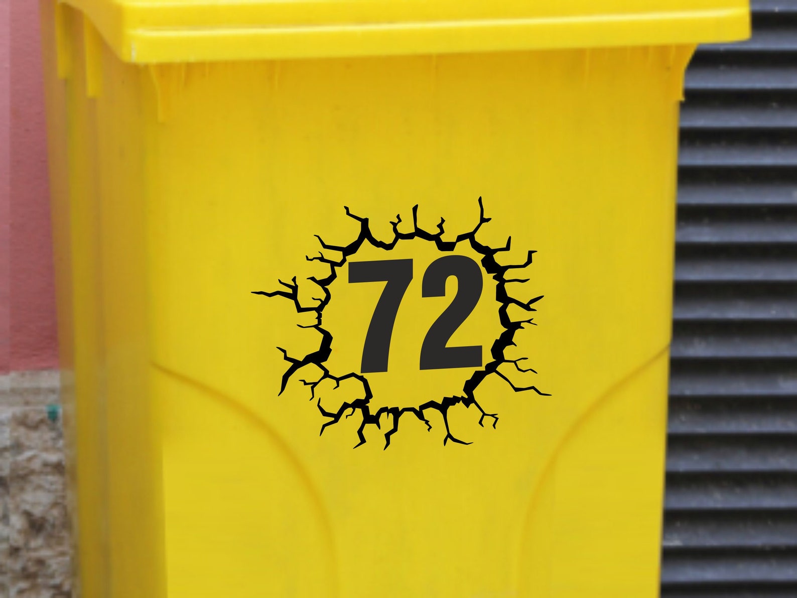 Wheelie Bin Vinyl Number Stickers SelfAdhesive Etsy