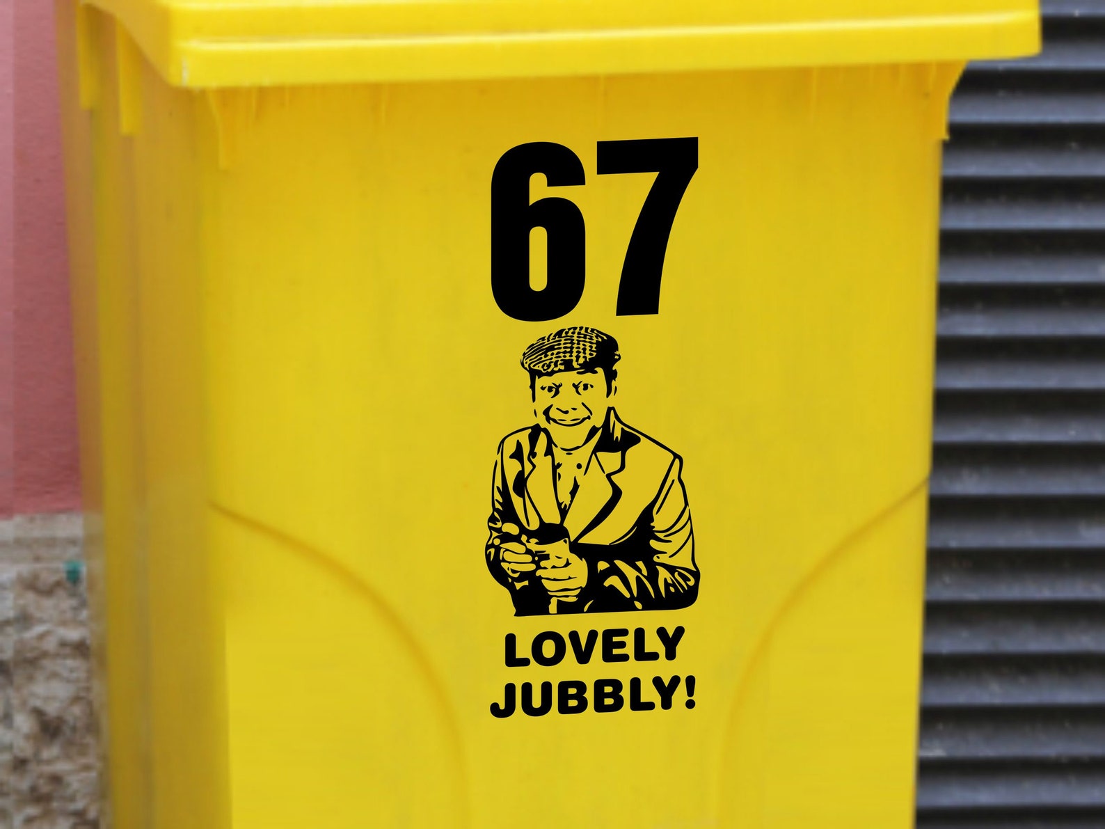 Wheelie Bin Vinyl Number Stickers SelfAdhesive Etsy