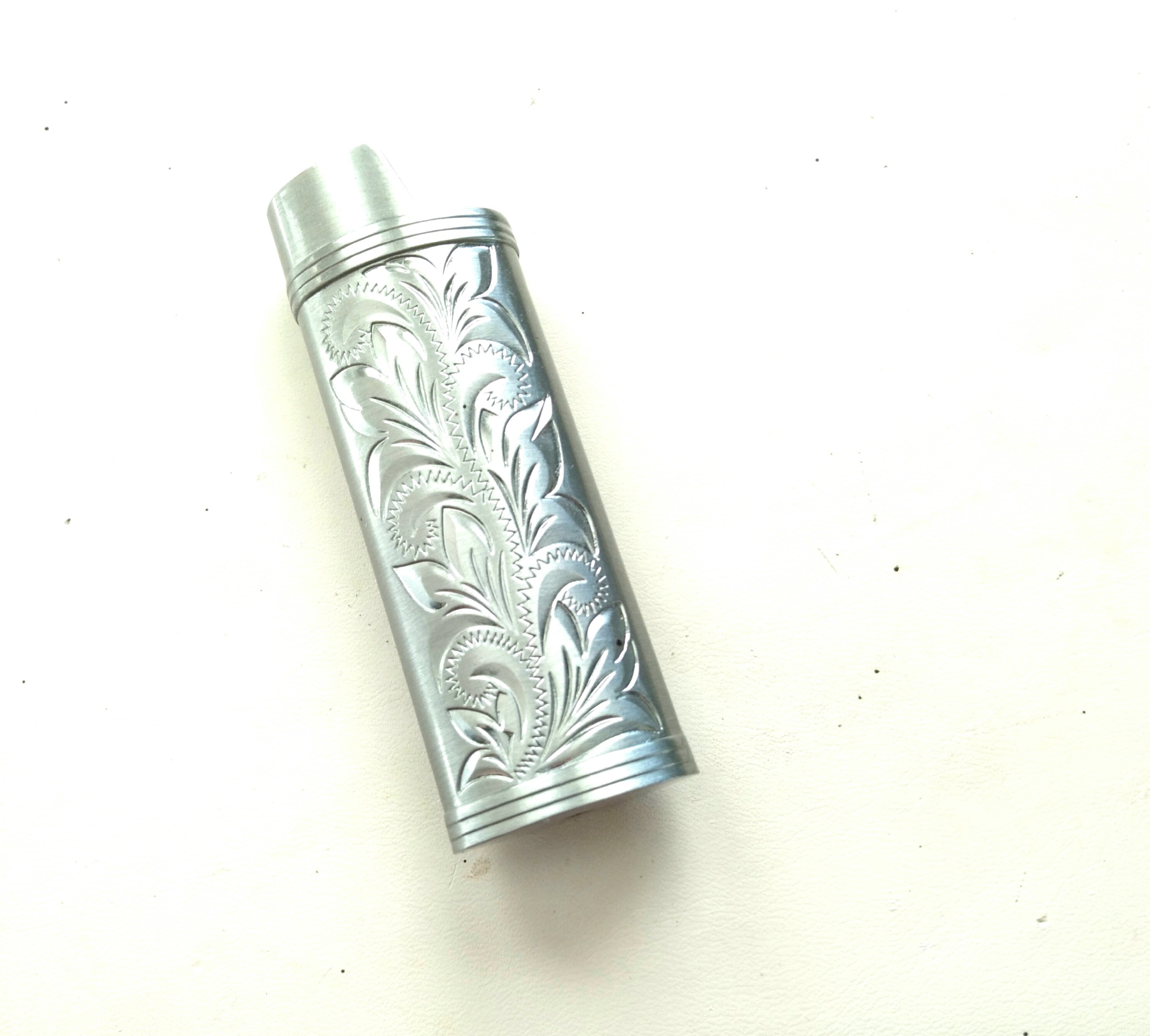 Embossed Silver Lighter Case Cigarette Lighter Case Antiqued Etsy