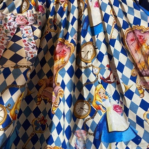 Alice in Wonderland handmade Aprons