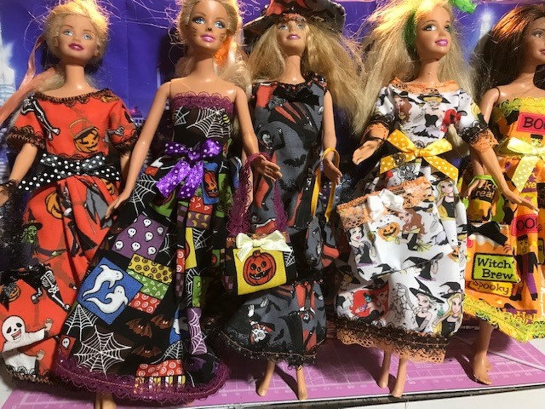 Barbie Dress Handmade HALLOWEEN - Etsy