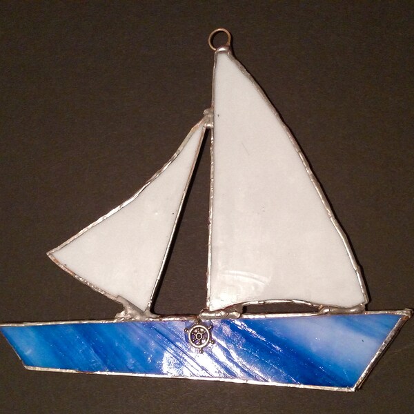 Stained Glass Sailboat