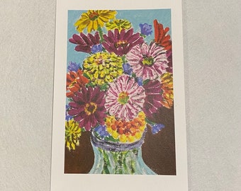 Flower bouquet print