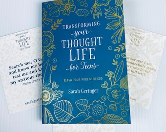 Transforming Your Thought Life for Teens personally signed book with meditation cards