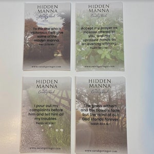 Hidden Manna on a Country Road personally signed book with bookmark and scripture cards image 4