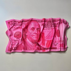 Money Art 3D Sculpture [PINK]