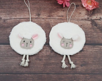 Decoration sheep, sheep pendant, decoration pendant, decoration spring, small gift for Easter, decoration spring, plush sheep, decoration gift, gifts