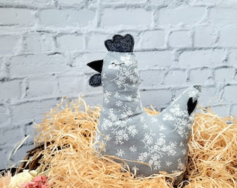 Table decoration chicken Hilde made of fabric
