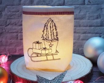 Light Bag Decoration Christmas Sleigh Light Bag