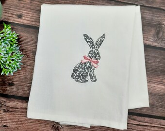 Tea towel bunny gift kitchen useful