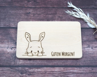 Breakfast board bunny - personalized