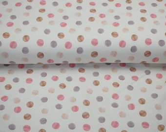 French Terry Dots natural white 0.50 m