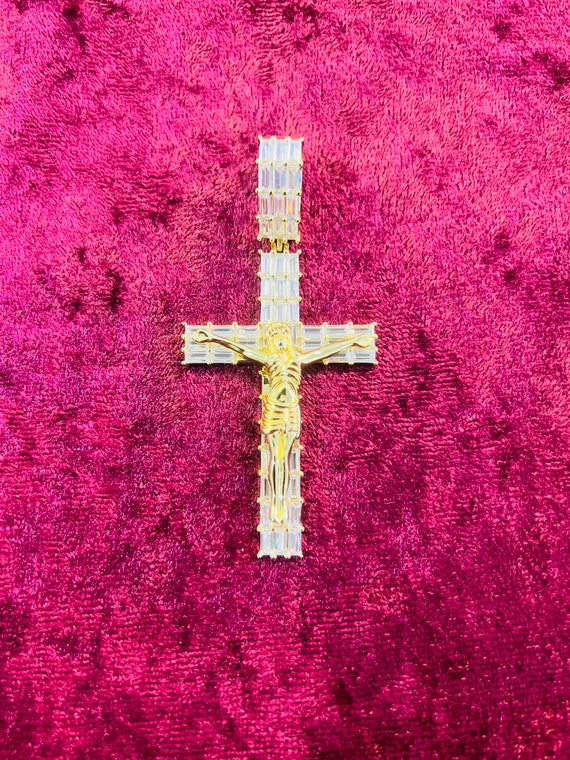 Männer Kreuz Anhänger Jesus Christus Korpus Echt Silber 925 Mit Hals Kette Neu