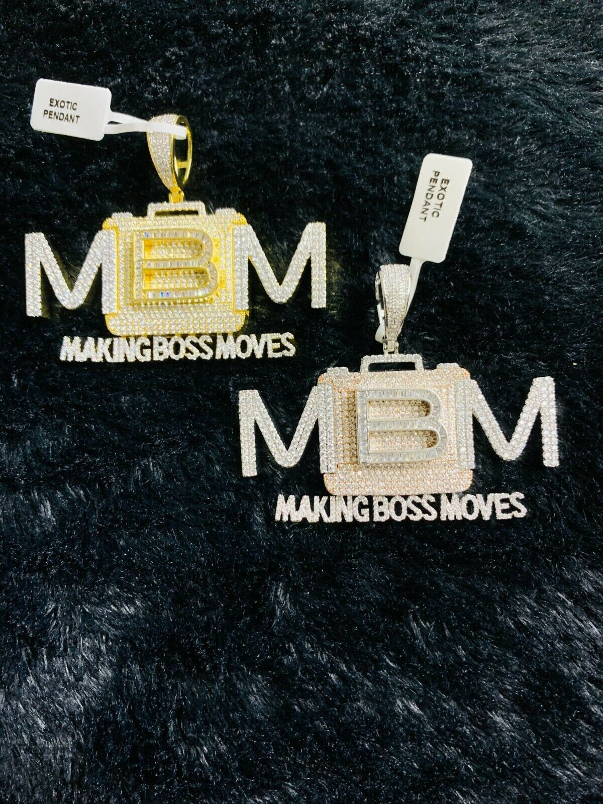 14K ゴールド仕上げ MBM メイキング ボス ムーブス ヒップ ヒップ 模造 