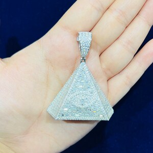 Diamond 2024 pyramid pendant