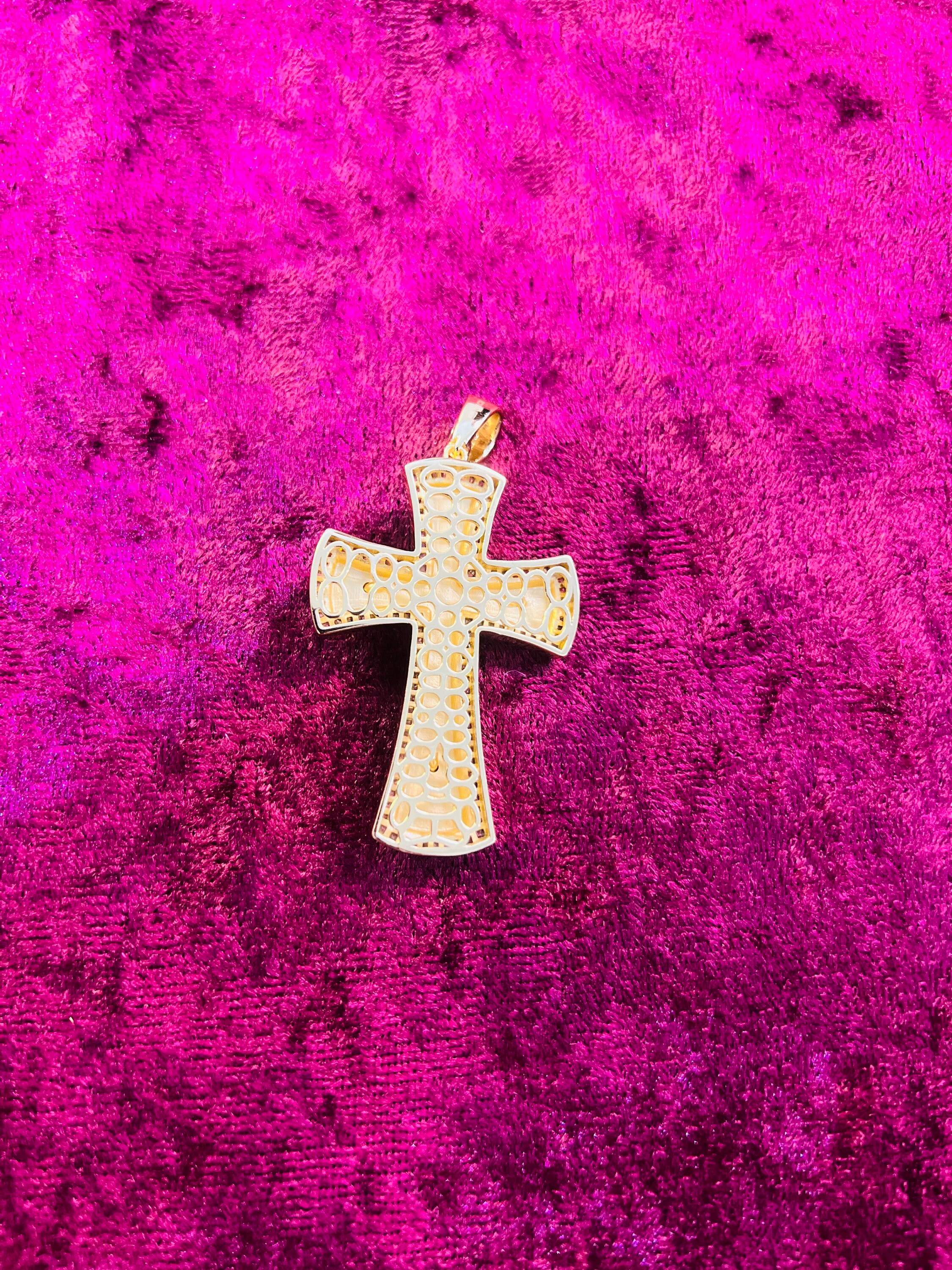 925 Sterling Silver Jesus Cross Religious Pendant Charm W/ Rope Chain ...