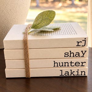 Decorative Book Stack, Vintage Book Decor, Coffee Table Styling, Farmhouse Home Decor, Cottagecore Shelf Decor