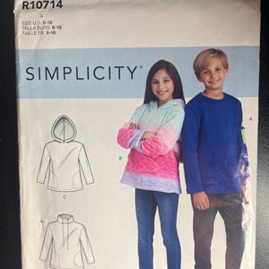 Teen boys hoodie pattern to sew for kids Girls Hoodie pattern to sew for boys Beginner sewing pattern for kids clothes Unisex pattern to sew
