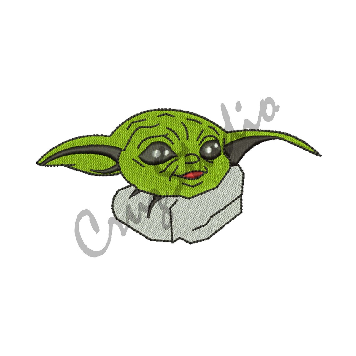 5 Size Baby Yoda embroidery designs Etsy