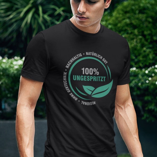 T-Shirt 100% UNGESPRITZT Corona Ungeimpft Politik Demo Herren Unisex