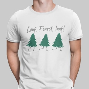 T-Shirt Lauf, Forest, Lauf! Klima Umwelt Wald Herren Unisex