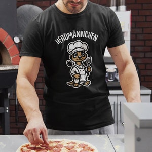 T-Shirt HERDMÄNNCHEN Erdmännchen Kochen Koch Küche Essen Cartoon Herren Unisex