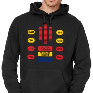 KITT Cockpit Michael Knight David Hasselhoff Rider 80s Cult Retro Foundation Industries Hoodie Hooded Sweatshirt Sweater Hoodie