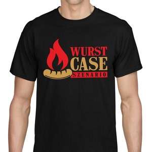 SAUSAGE CASE SCENARIO Sausage Bratwurst Currywurst Grill grilling Worst Saying Sayings Quote Fun Comedy Funny Humor Party Fun T-Shirt