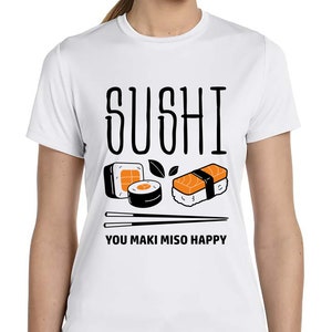 Surfer Sushi Rice Soy Sauce - Kawaii Maki Gift T-Shirt