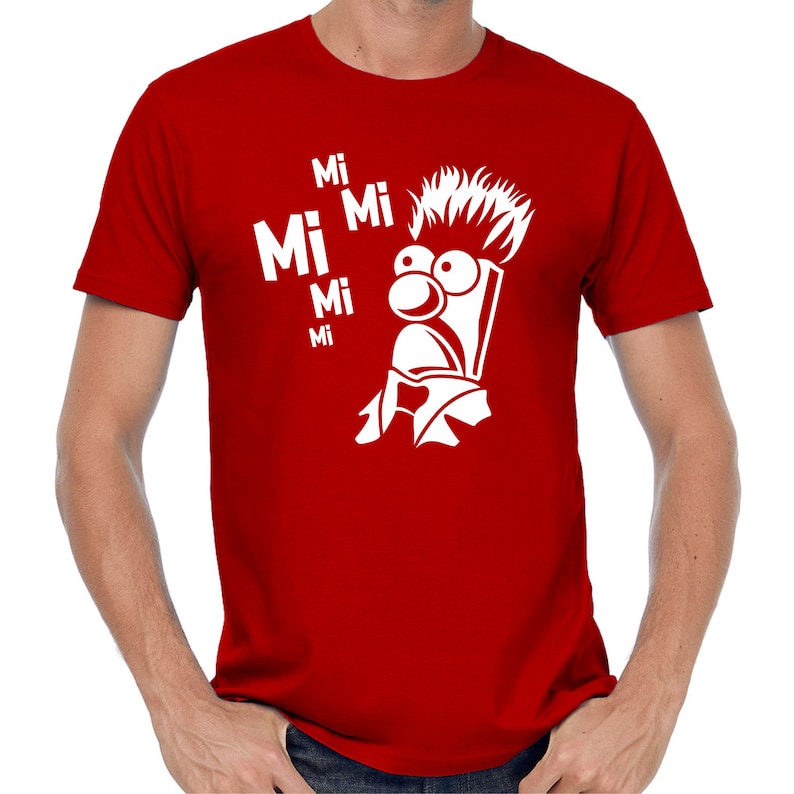 MiMiMi Mi Mi Mi Mr Beaker Satire Parodie Sprüche Spruch Comedy Spaß Lustig Feier Party Urlaub Arbeit Geek Nerd Geschenkidee Fun T-Shirt Rot