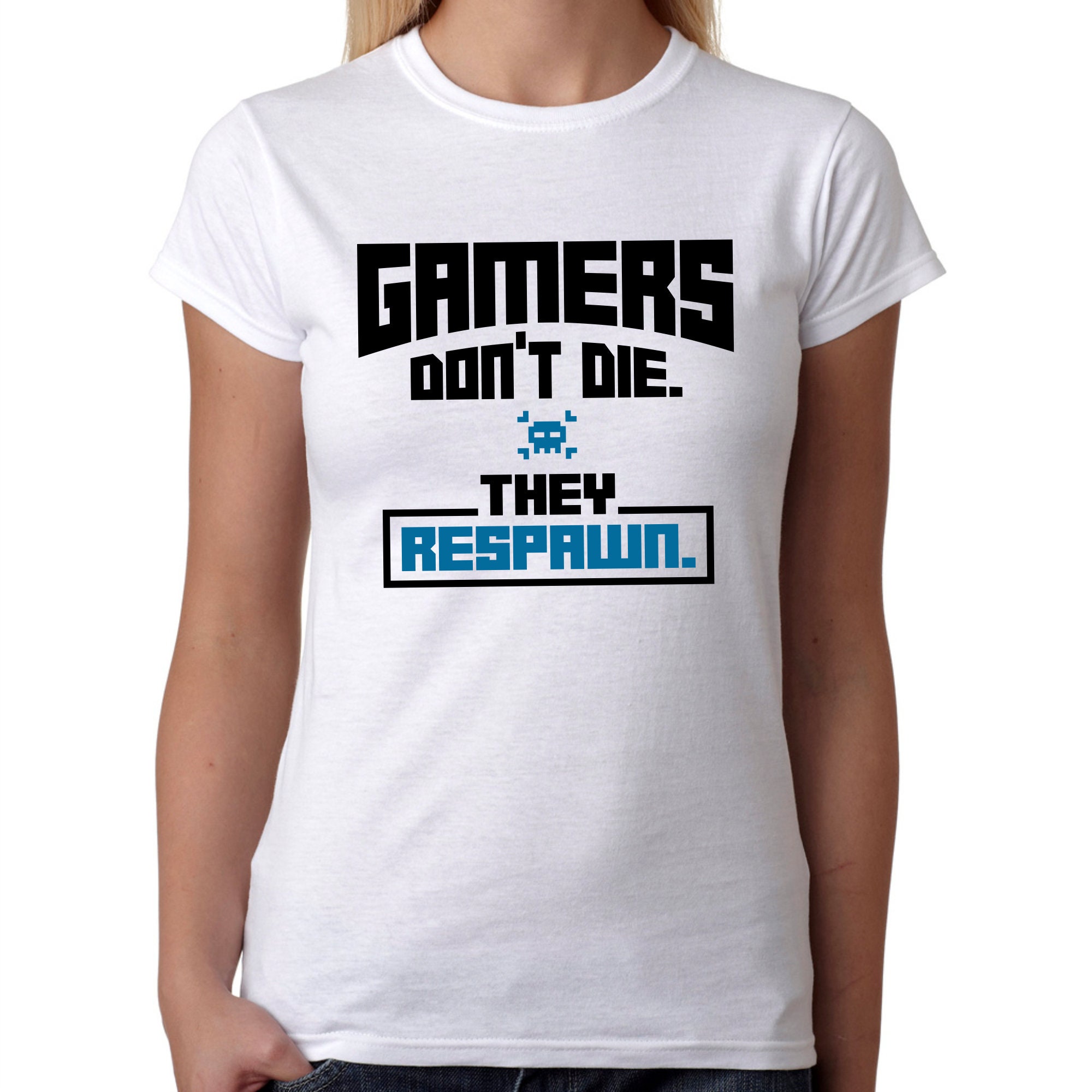 Gamers don't die. They respawn. Gamer Games Geek Nerd IT Admin Computer