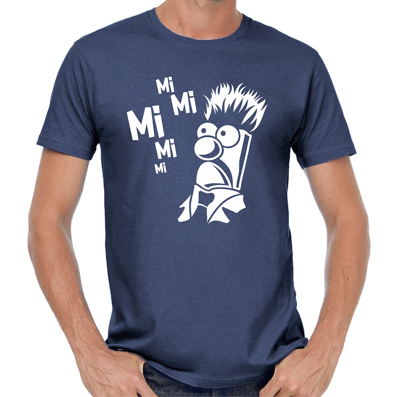 MiMiMi Mi Mi Mi Mr Beaker Satire Parodie Sprüche Spruch Comedy Spaß Lustig Feier Party Urlaub Arbeit Geek Nerd Geschenkidee Fun T-Shirt Denim (Blau)