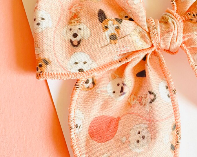 Puppy Hair Clip, Dog Hair Bow, Girls Puppy Bow, Dog Hair Clip, Dog Bows