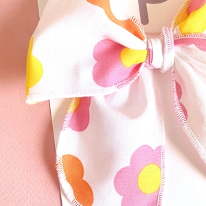 Retro Flower Hair Bow: Spring Cotton Hair Clip