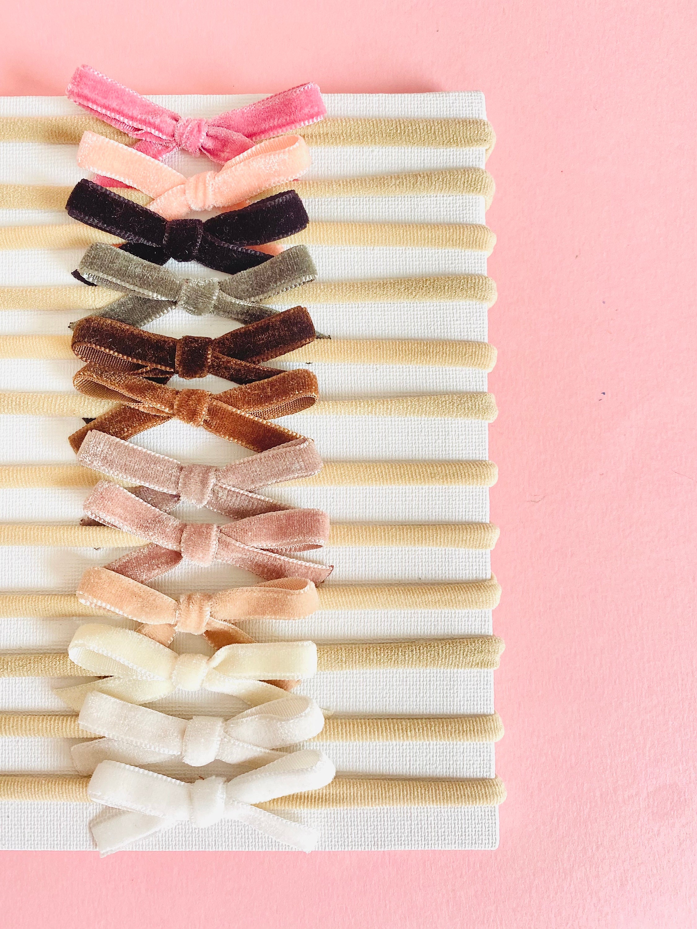 Velvet Hair Bows Little Girls - Etsy
