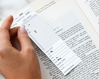 Marcapáginas imprimible para seguimiento de lectura: regalo para amantes de la lectura (descarga digital)