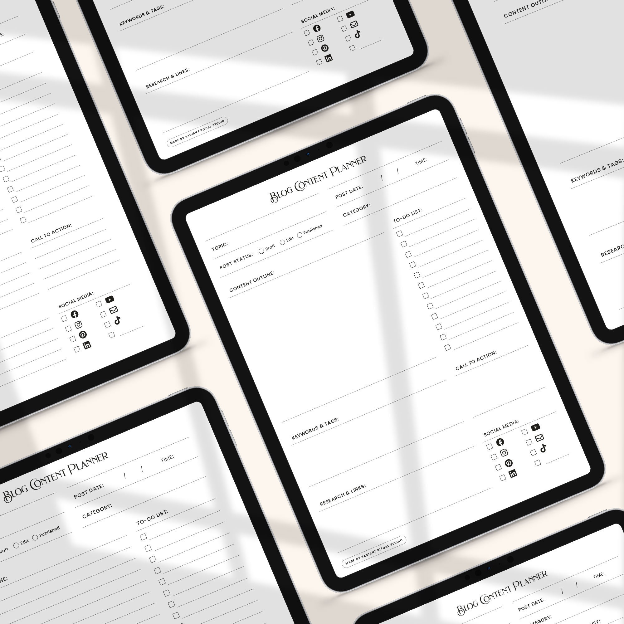 Blog Post Checklist, Blogging Planner, Instant Download Pdf, Blog ...
