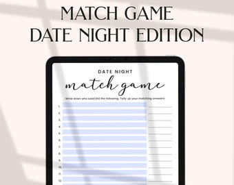 Juego de citas: Trivial de parejas, cuestionario de San Valentín (PDF imprimible)